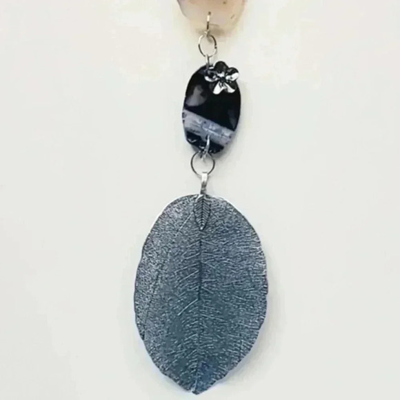 Handmade Accessories - Silver Leaf Rear View Mirror Hanger